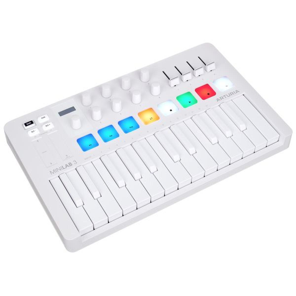 Arturia MiniLab 3 Alpine White. - BimotorDJ